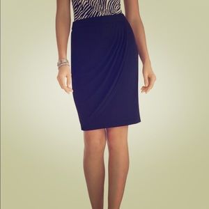 Crepe Wrap Instantly Slimming Pencil Skirt